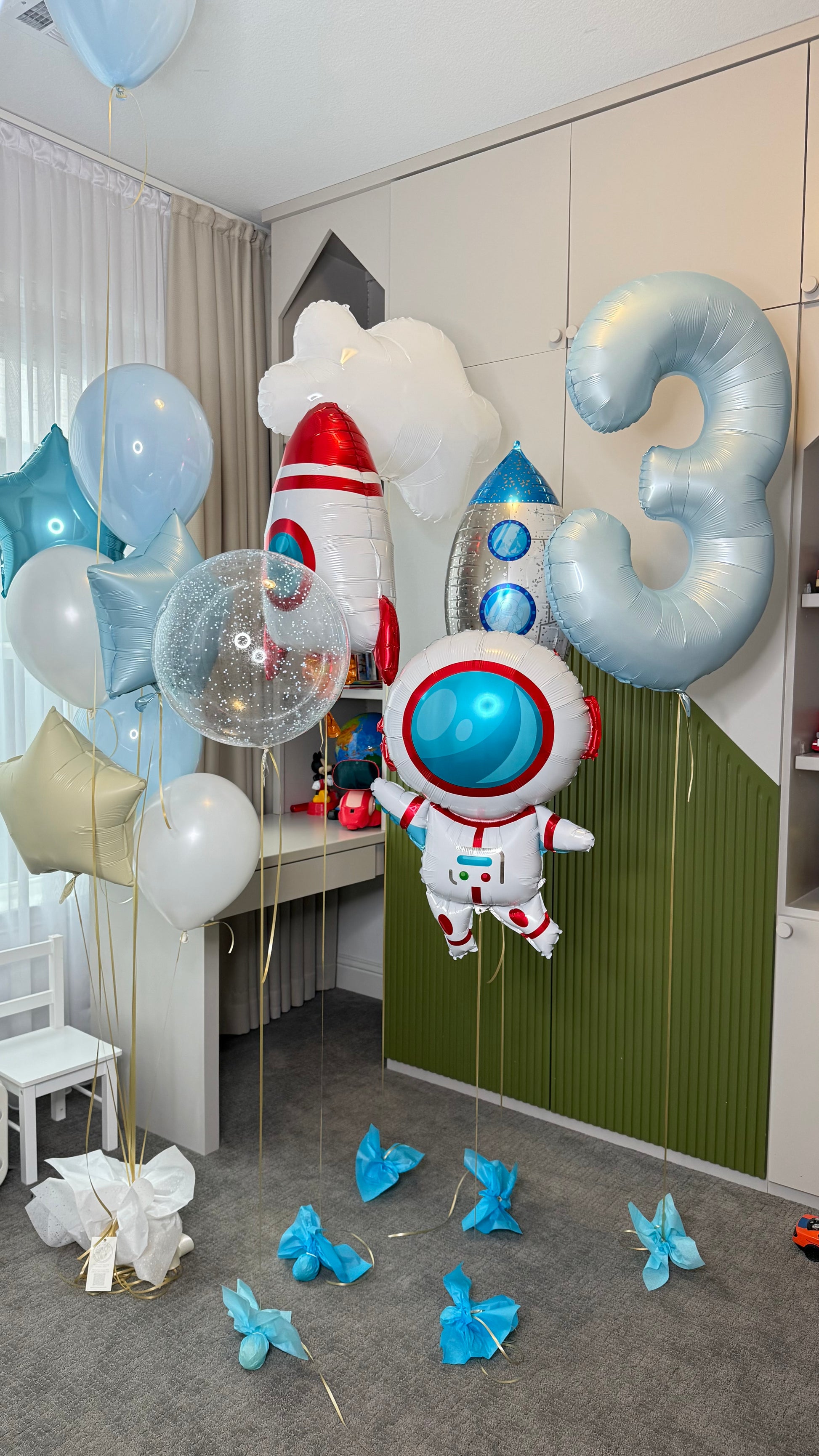Space Adventure Balloon Set with Cloud ππβ¨