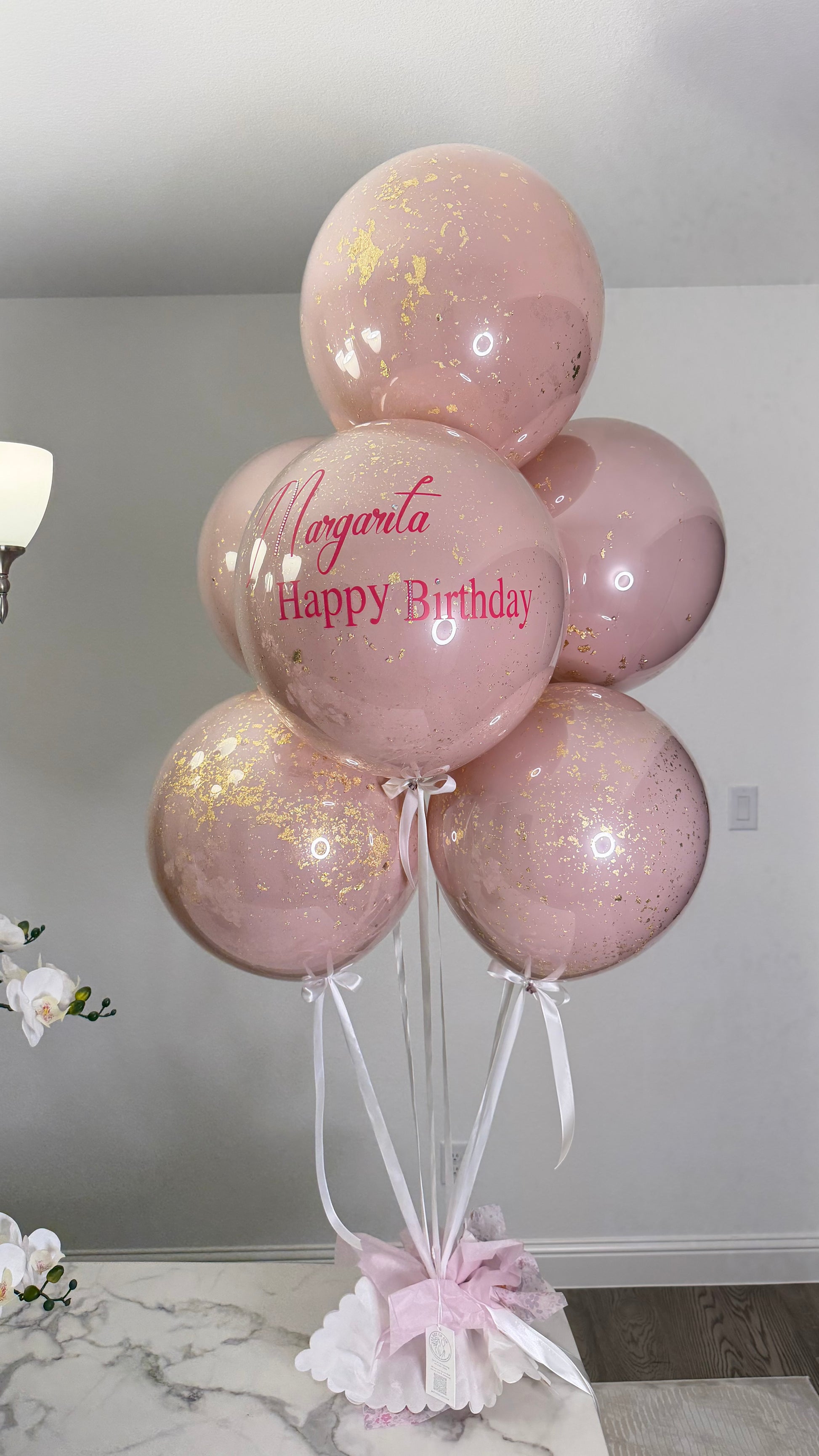 Blush & Gold Elegance Balloon Set πβ¨