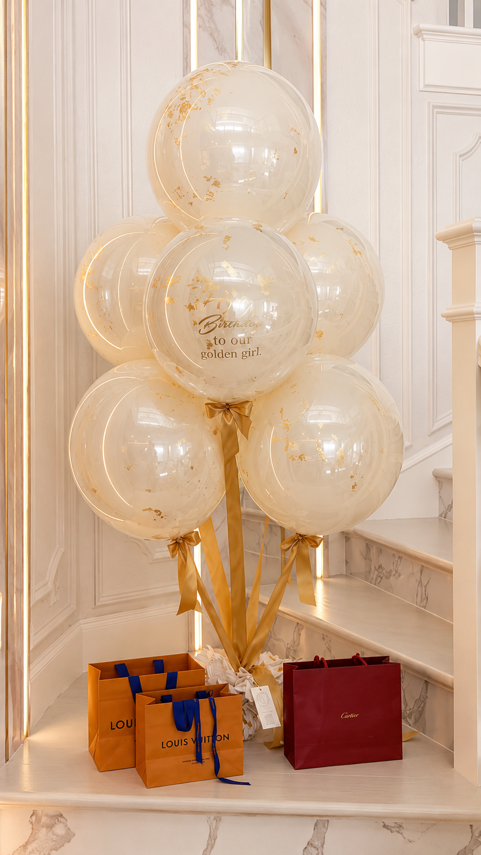 Golden Luxe Balloon Bouquet