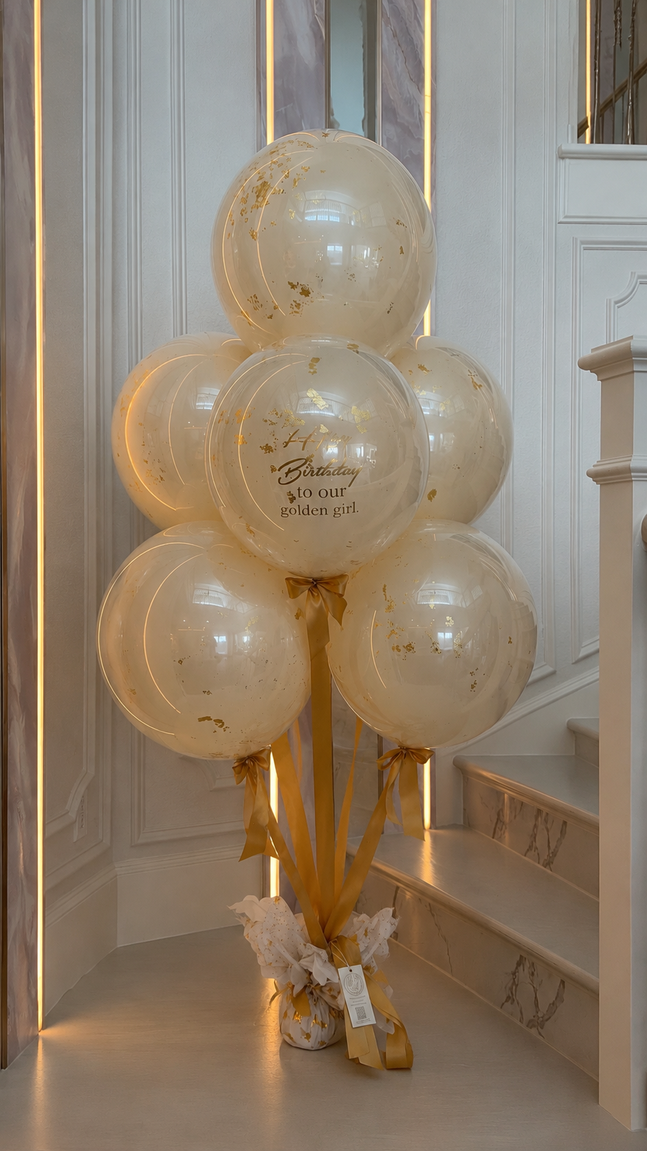 Golden Luxe Balloon Bouquet