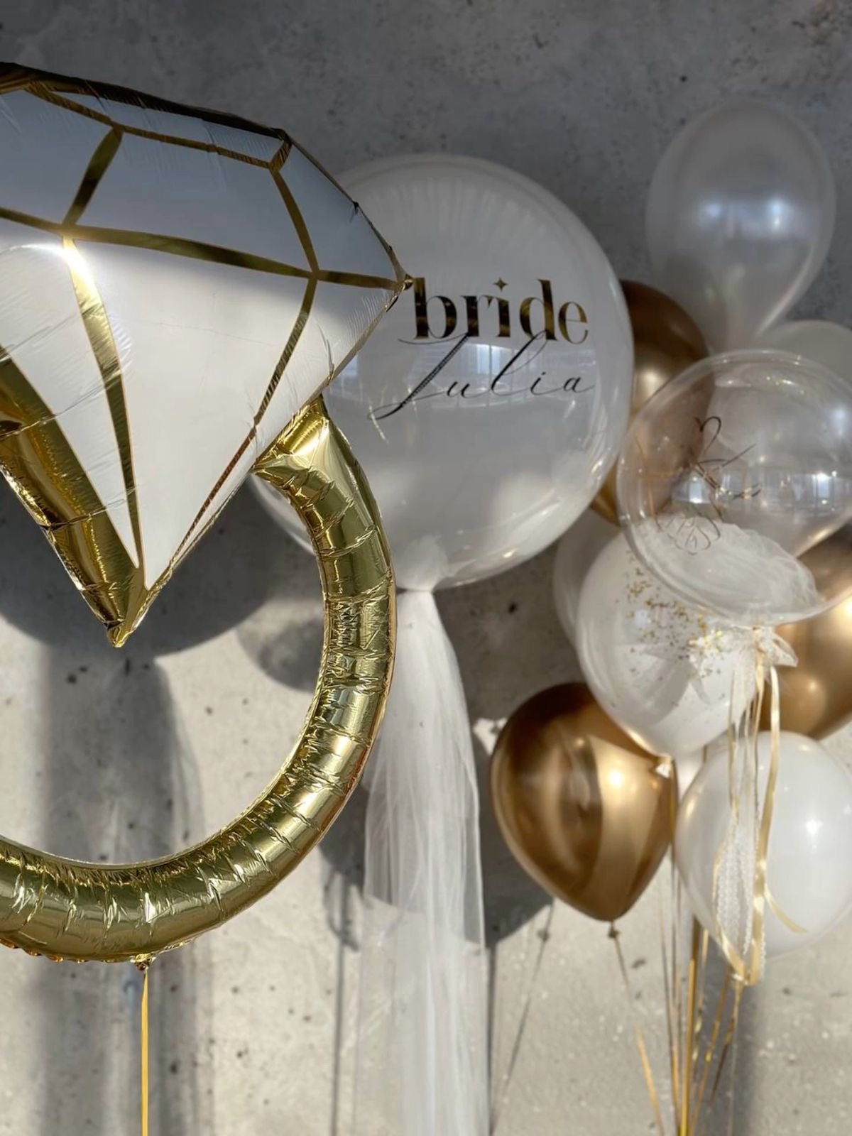 Bride To Be Balloon Set 💍🤍✨