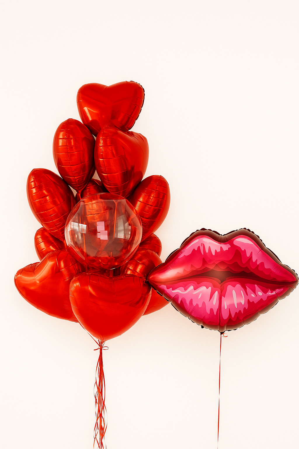 Kiss Me Red Balloon Set