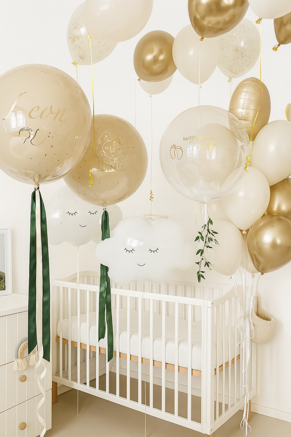 Golden Welcome Balloon Set