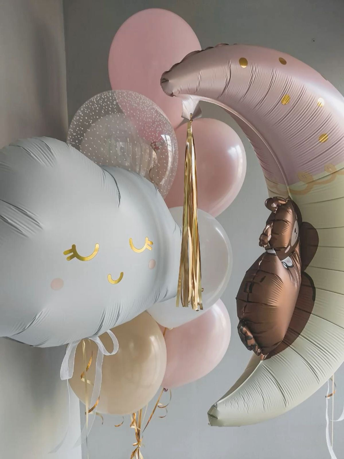 Moon & Cloud Balloon Set 🌙☁️✨